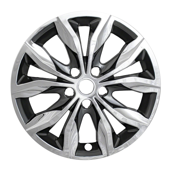 Coast2Coast 17", 5 Split Spoke, Chrome And Charcoal, Plastic, Set Of 4 IWCIMP440CC - main